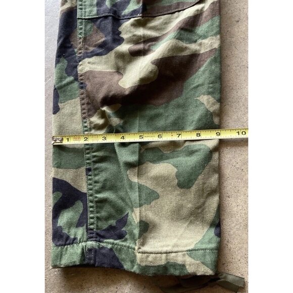 Vintage USA Camo Military Army Multi Pocket Pants Men's Woodland Waist Sz 31-35 - Picture 6 of 14